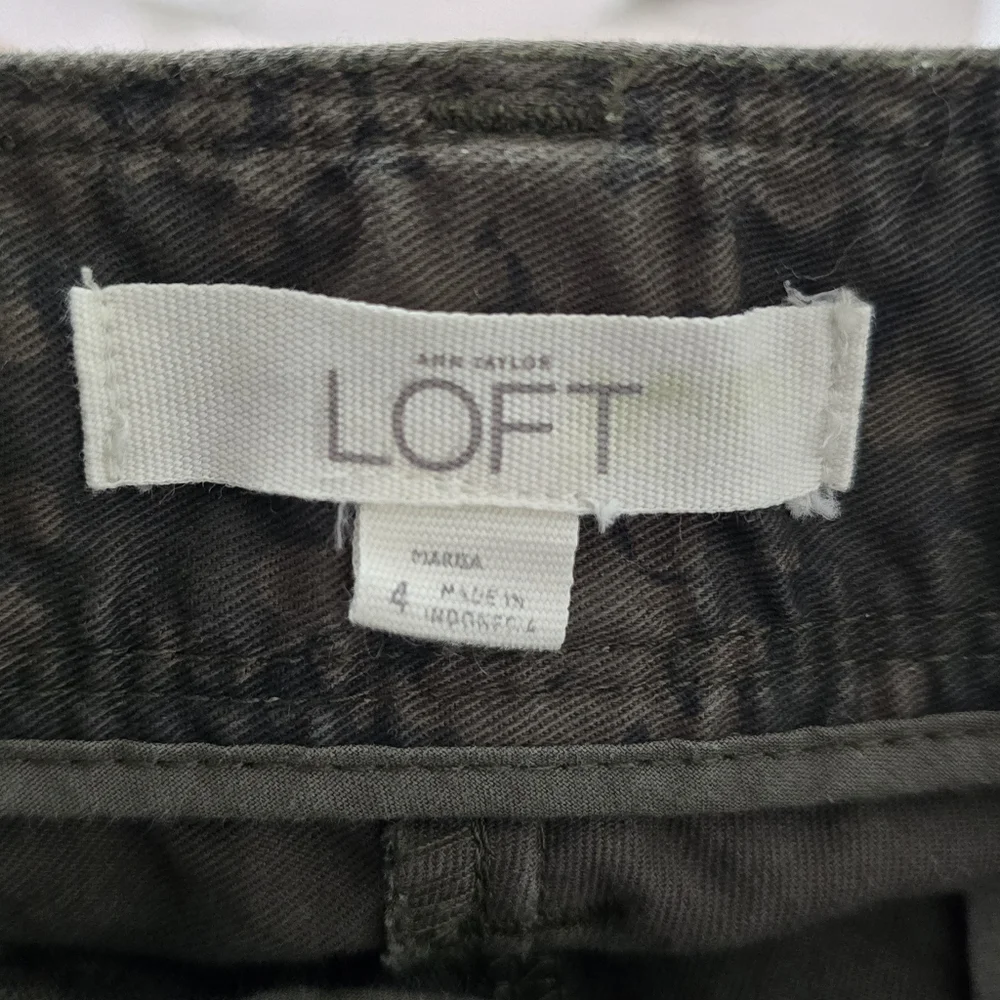 LOFT Camo Marisa Pants Women's 4 - Picture 4 of 5